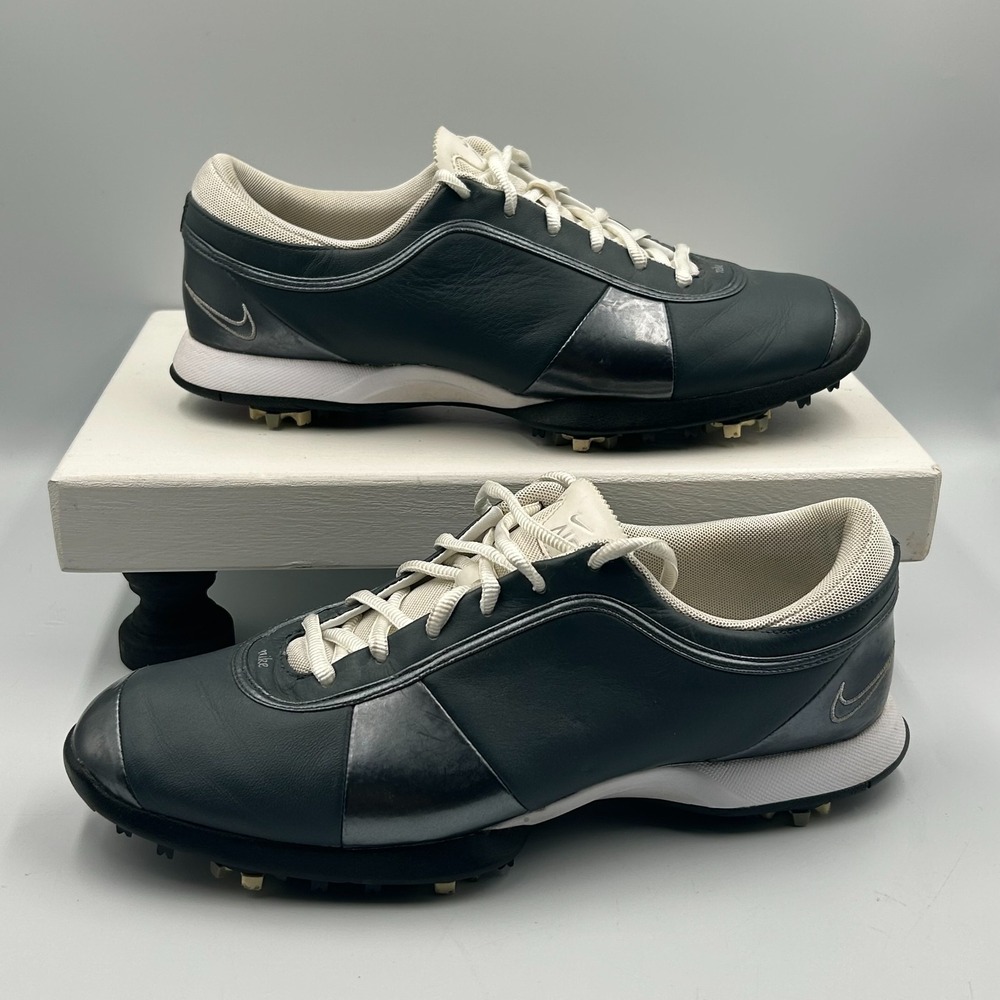 Women's Nike Air TAC Power Channel Size 9 Gray Leather Golf Shoes